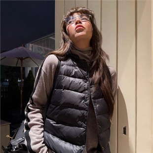 保暖羽绒棉马甲轻薄款外搭背心内胆坎肩外套休闲洋气小棉袄女款