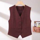 春季 西装 叠穿 新款 马夹外套 安可拉红马甲背心女春秋2025年春季