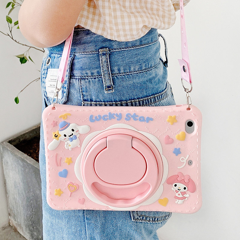 2023华为matepad11.5平板保护套air12卡通SE11可旋转10.4英寸荣耀8v8pro带笔槽手绳v7pro电脑适用10.8硅胶壳