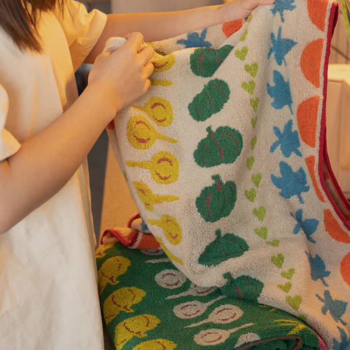 复古纯棉浴巾家用吸水柔软不掉毛