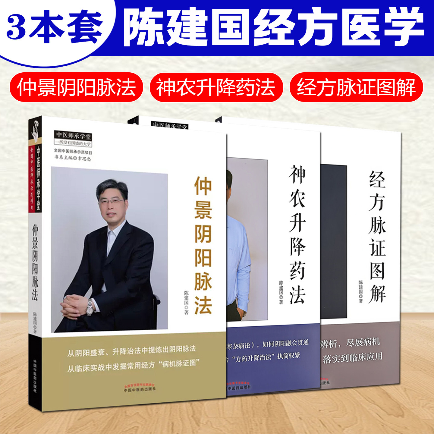 正版 3本套装 经方脉证图解+神农升降药法+仲景阴阳脉法 中医临床经方用药诊疗诊断学脉诊书参考书籍 中国中医药出版社