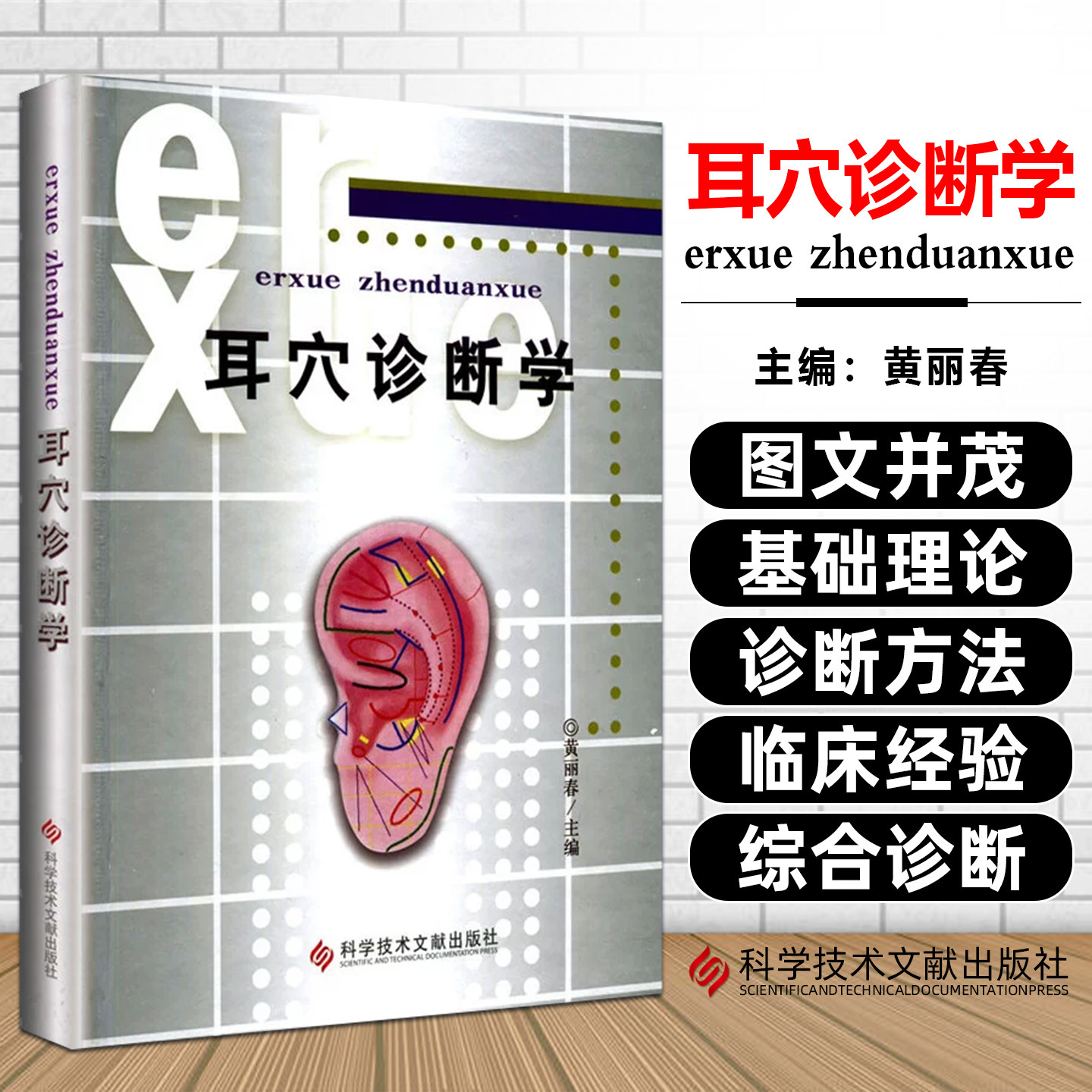 耳穴诊断学 主编黄丽春 观耳辨病 中医诊断学书籍 科学技术文献出版社9787502347154