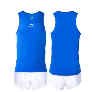 李宁田径训练服男女体育生比赛服体考专业马拉松背心套装短跑运动