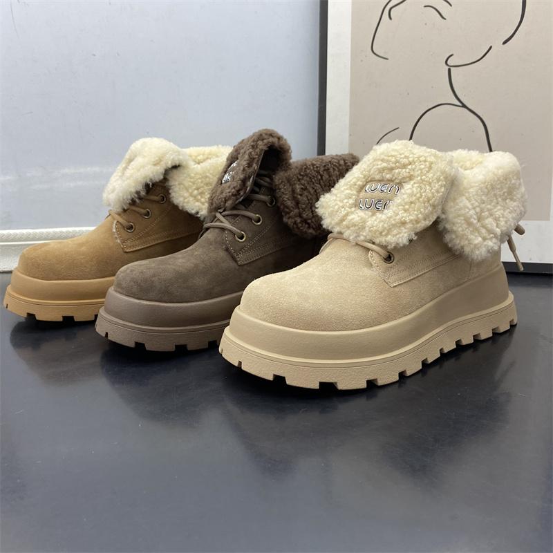 两穿翻盖时尚雪地靴冬季保暖