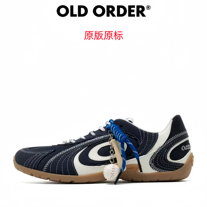 OLDORDER-涡轮Lite-蓝调时刻Blue Hour 海军蓝色德训鞋薄底鞋男女