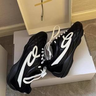 高定goodbai流浪鞋女2025新款黑色芭蕾德训鞋复古运动休闲跑鞋脏.