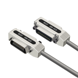 沃金泰IEEE488线工控连接主板线GPIB线缆传输1/1.5/2/3/5/10米