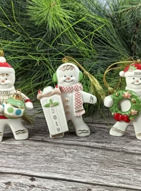 圣诞树雪人是绘家居摆件挂件