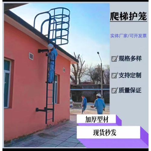 镀锌钢玻璃钢不锈钢爬梯护笼定制