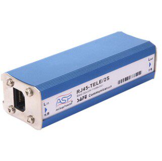 雷迅 ASP RJ45-TELE/2S 防雷器 电话通讯信号防雷器 电涌保护防雷