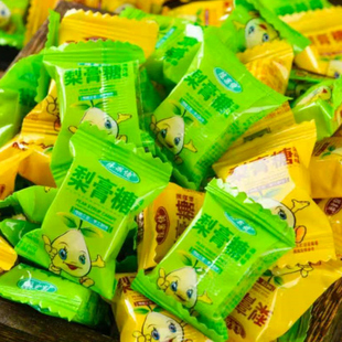 正宗陈果佬梨膏糖老式薄荷味清凉薄荷糖网红糖果散装休闲零食