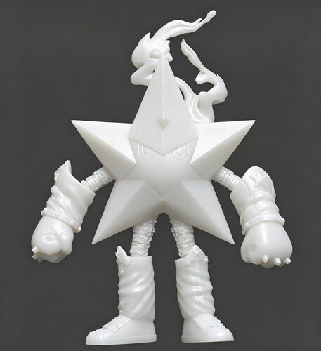 数码宝贝/星兽五角星兽3d打印白膜digimon数码暴龙GK手办DIY进化