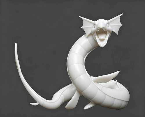 数码宝贝海龙兽进化链3d打印白膜digimon潮玩GK手办