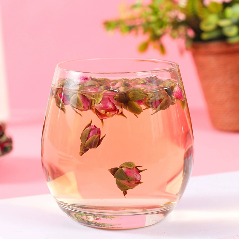 金边玫瑰花茶旗舰店正品平阴干花泡茶红玫瑰食用重瓣500g玖瑰花