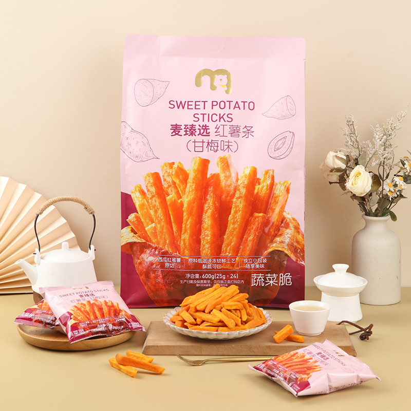 麦臻选甘梅味红薯条蔬菜脆独立小包装酥脆可口休闲零食麦德龙代购