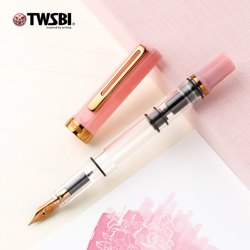 TWSBI三文堂ECO粉红柠檬古铜钢笔