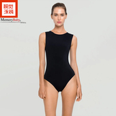显瘦修身 MEMORYBABY2025新款 性感欧美风无袖 露背三角连体泳衣遮肉