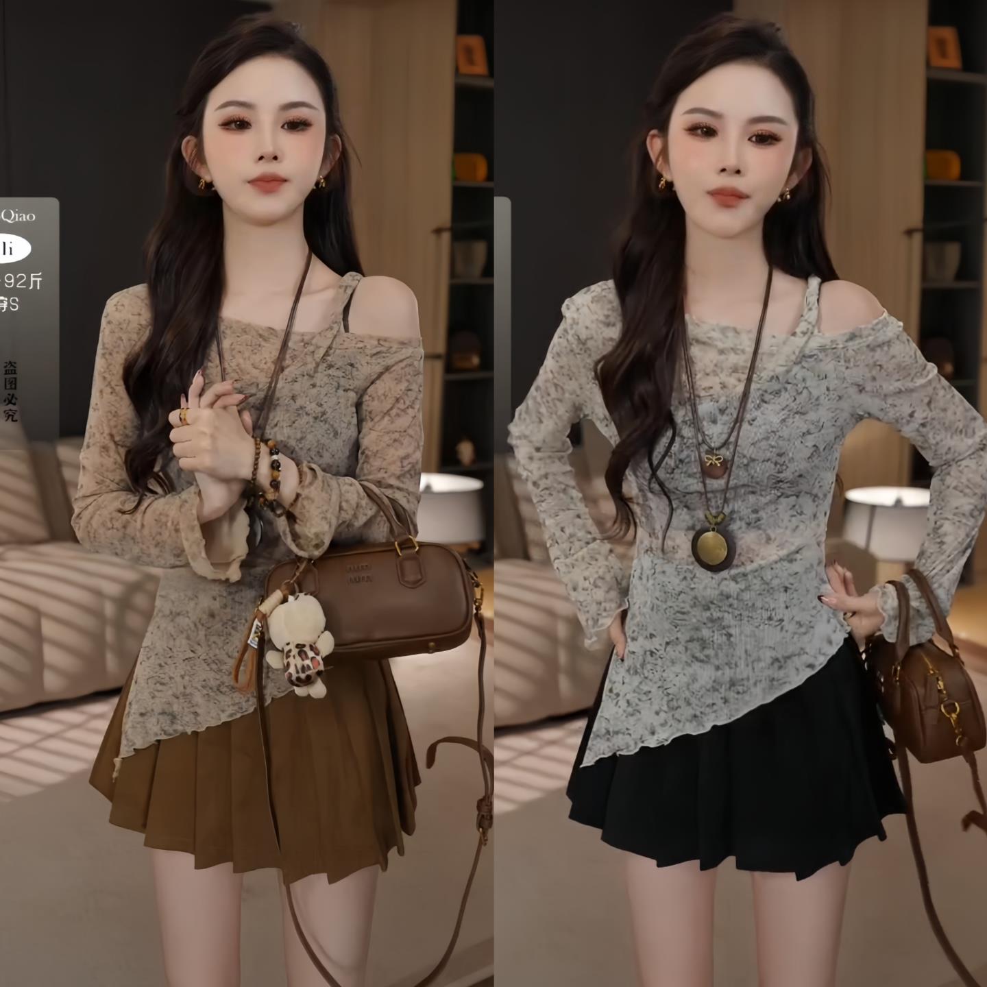 巨好看早秋两件套独特漂