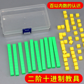 二阶十进制学具小学一年级下册数学教具小学生百100以内数 认识