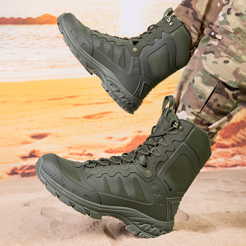 24新款战术靴高帮户外登山鞋越野跑鞋作战靴体能鞋CF战装备作训鞋