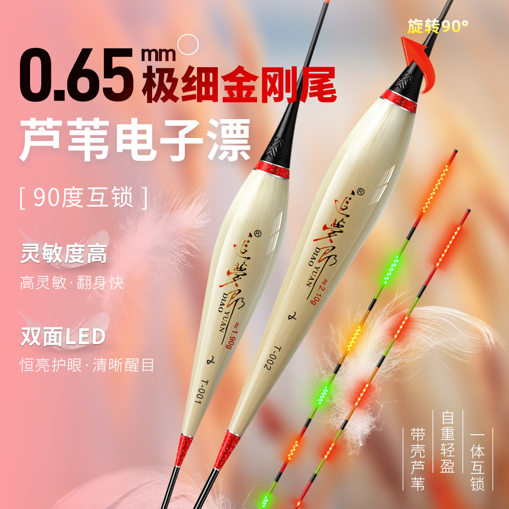 0.65mm灵敏LED极细金刚尾芦苇漂