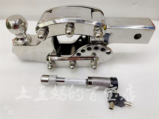 福特猛禽F150拖车钩公羊皮卡坦途奔驰gls450不锈钢牵引拖勾托车钩