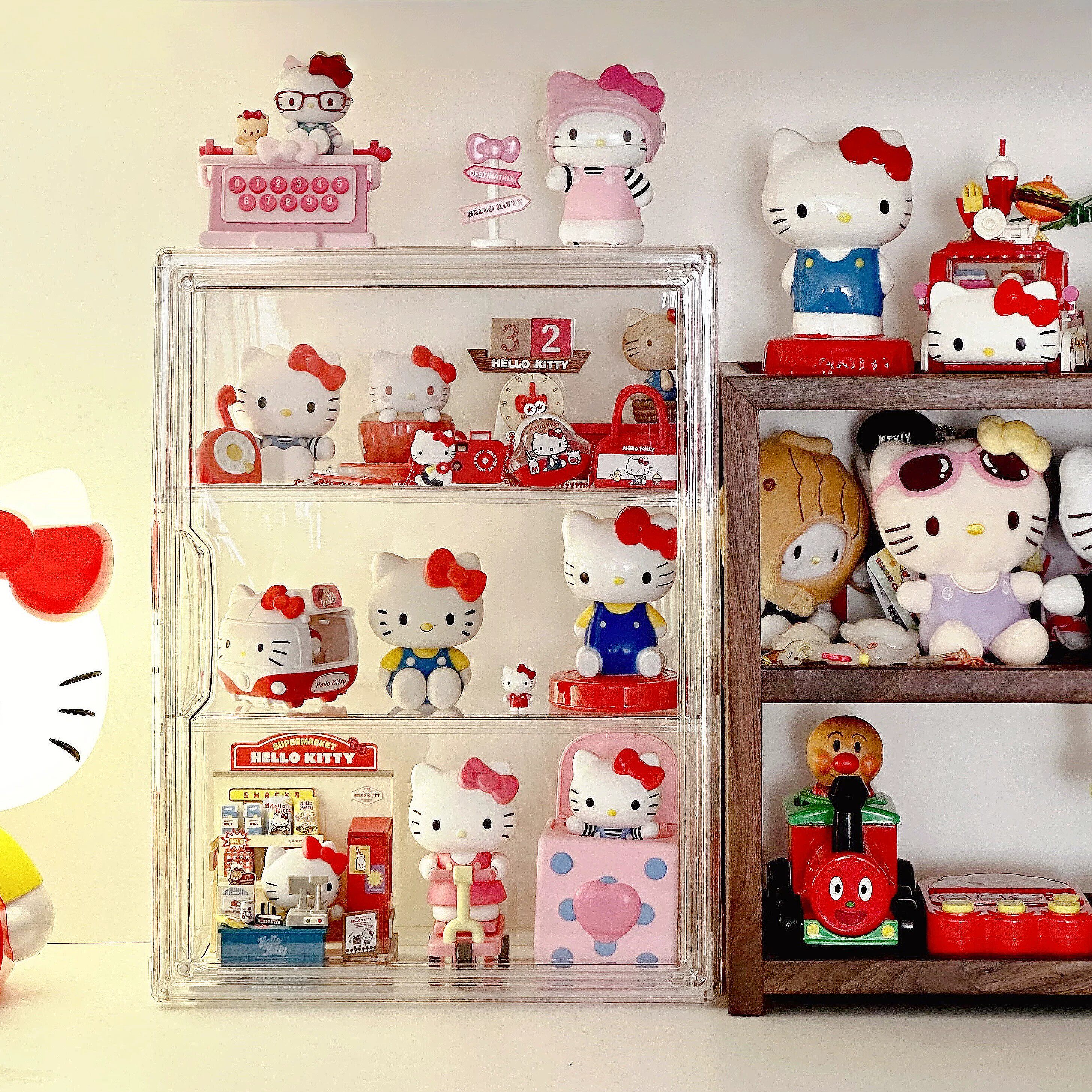 HelloKitty手办透明展示收纳盒