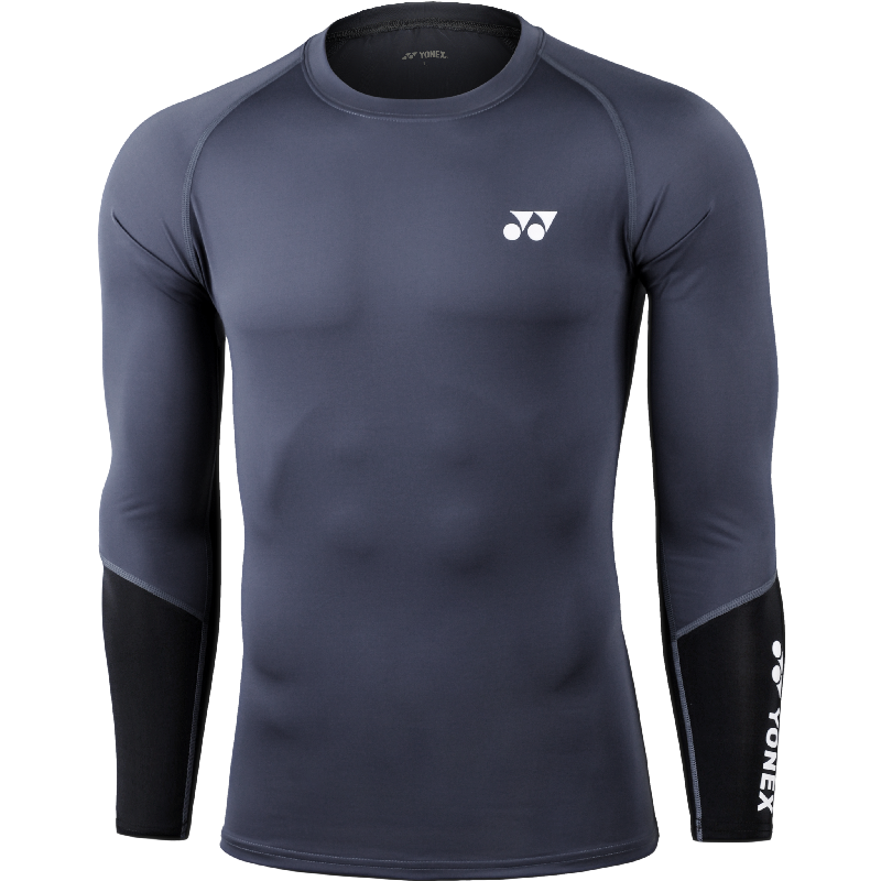 YONEX尤尼克斯羽毛球服运动套装男女健身服跑步训练紧身衣长袖