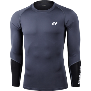 YONEX尤尼克斯羽毛球服运动套装男女健身服跑步训练紧身衣长袖