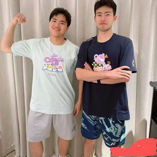 正品YONEX尤尼克斯羽毛球服男女中性速干广州特色南粤之志文化衫