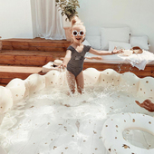 大号儿童户外充气游泳池戏水可折叠家用宝宝洗澡盆游乐海洋球池