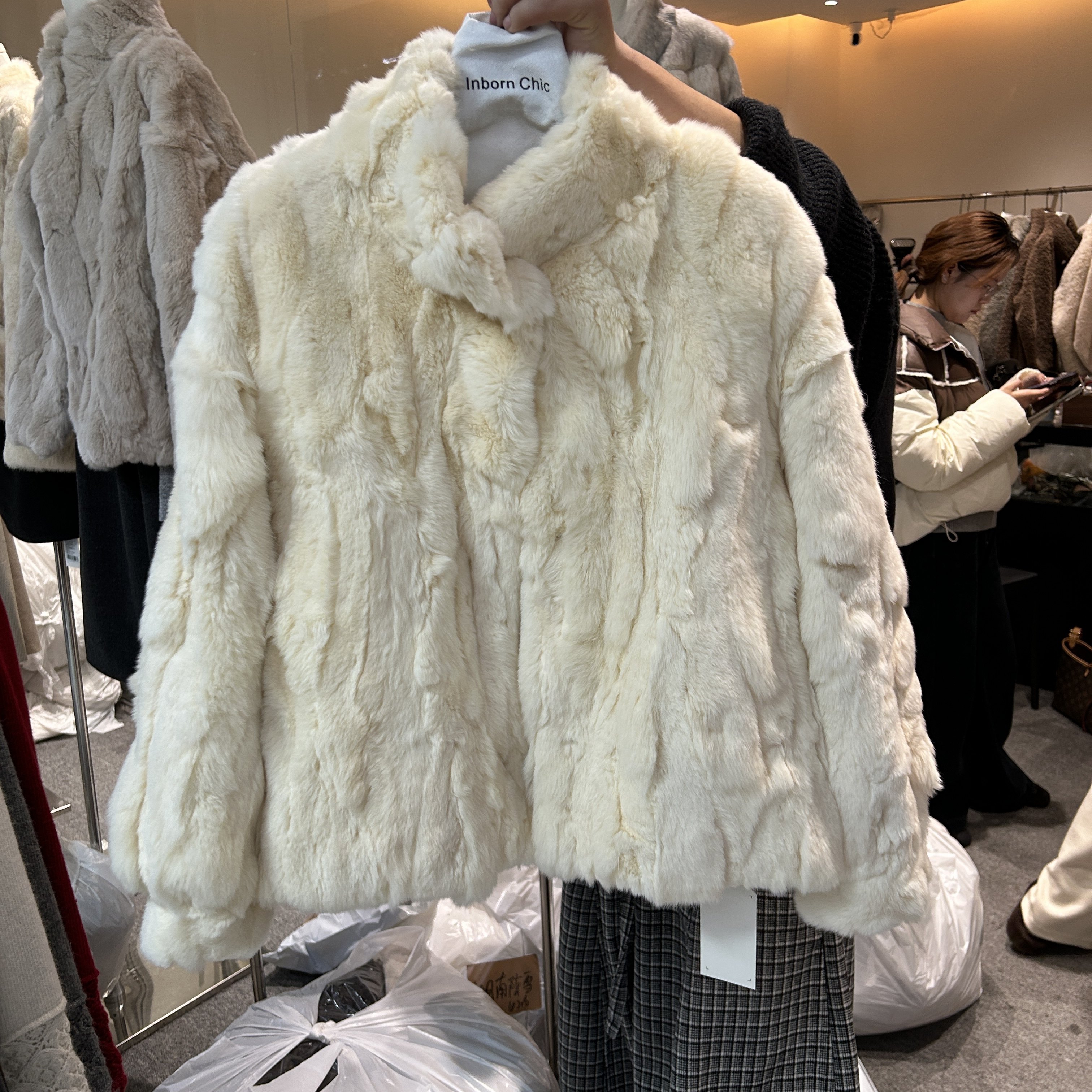 獭兔毛皮草外套女冬季保暖韩版