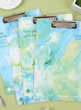 初品美术馆A4木板夹学生书写垫板写字板文件夹画板试卷资料夹文具