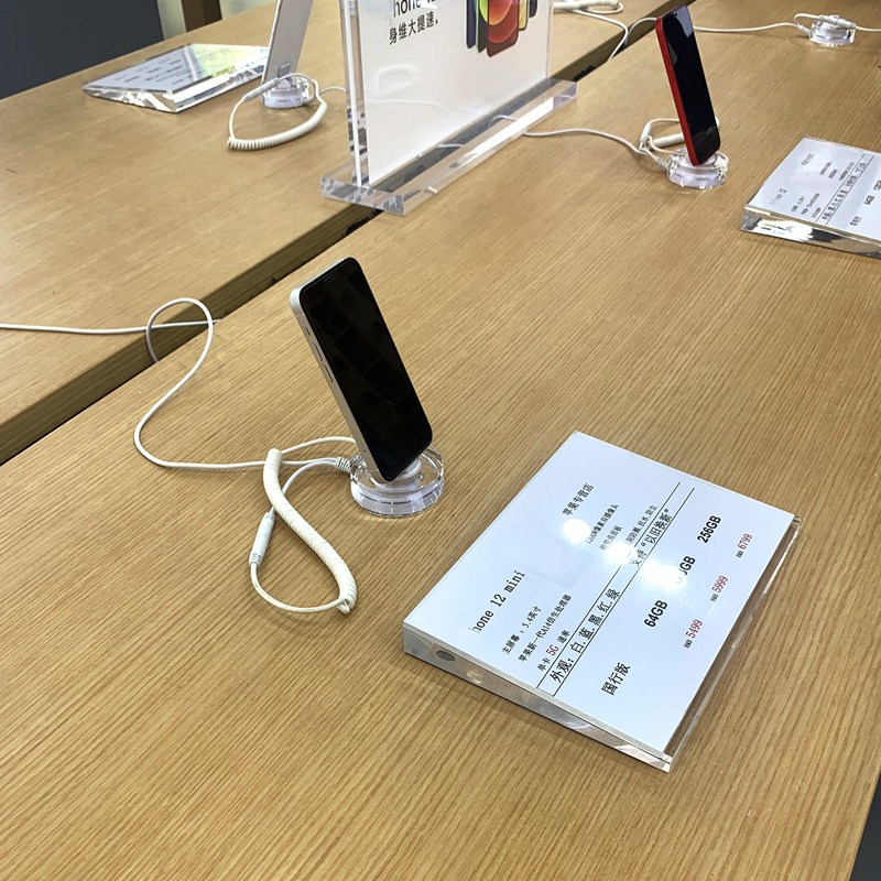 适用苹果手机价格展示台卡介绍牌斜面A5台签亚克力水晶展示牌台牌
