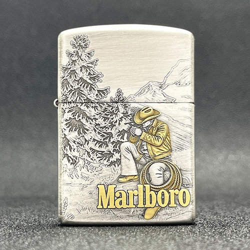 ZIPPO正品之宝打火机万宝路套索