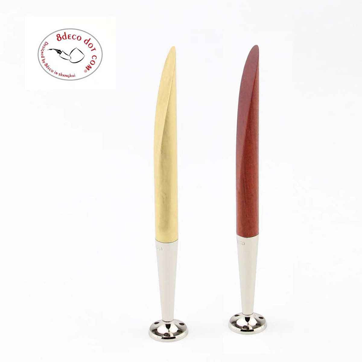 8deco烟斗压棒金属花梨木2025新款便携防熄火烟具工具武士新品