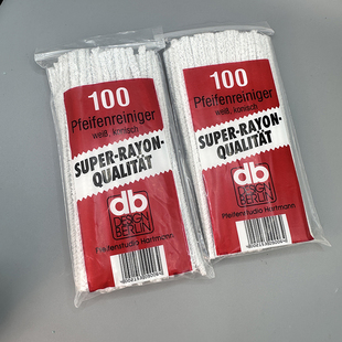 100支烟斗滤芯清洁配件通条过滤芯烟嘴通条不掉毛烟嘴清洗纯棉条