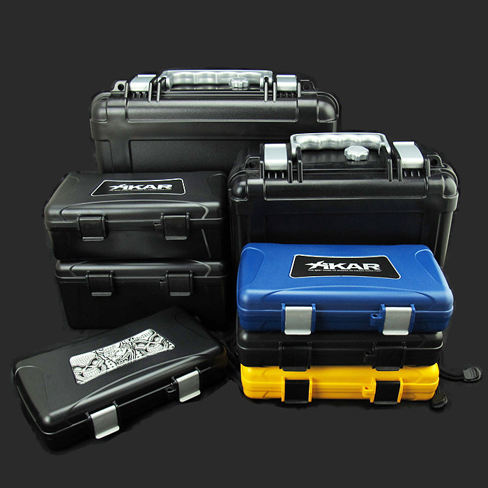 正品进口 美国XIKAR西卡手提式便捷旅行雪茄保湿盒25支装密封防水