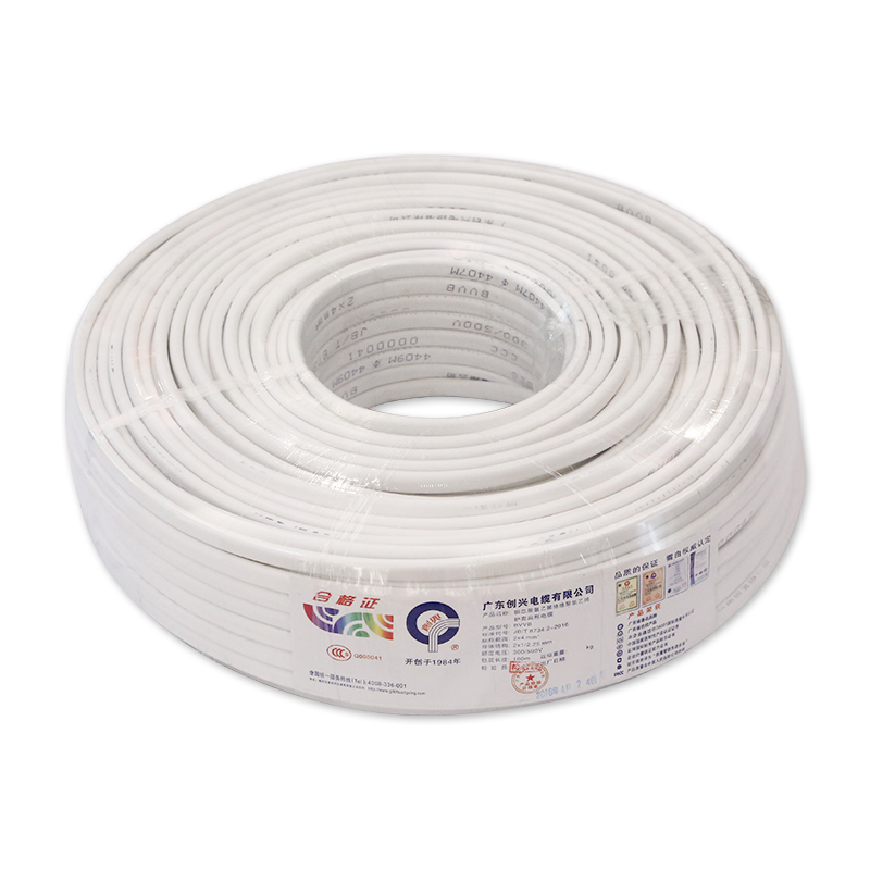 国标护套线电源线纯铜2芯0.75