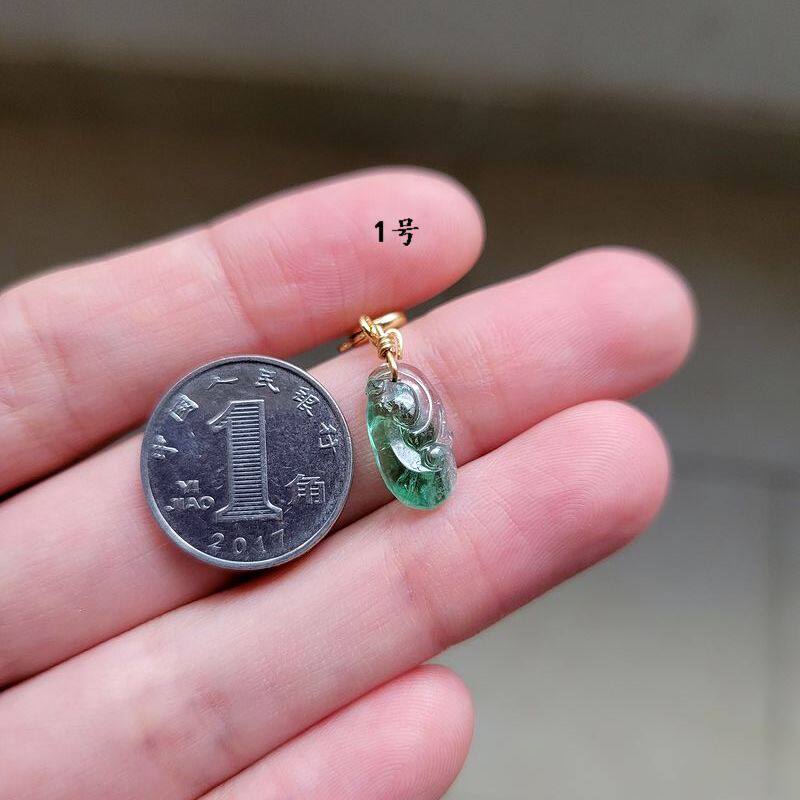 净体天然碧玺如意小滴溜万能扣手链吊坠双色碧玺