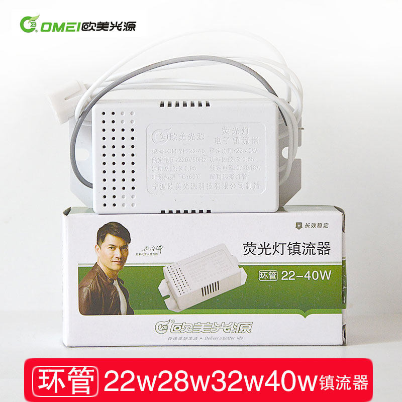 环管荧光灯电子镇流器欧美光源oumei22-40w整流器老式灯具电器