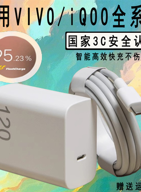 适用vivo充电器120原W套装vivoX100X90X90proX Fold2/3proy100t闪充iQOO13/12/111/10/快充Neo9/8Z8/Z7头线