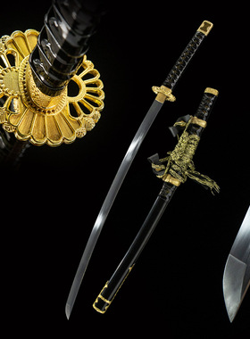 外贸回货日本刀手工一体高碳钢