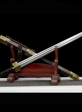 秦王剑神霄锰钢一体锻造唐横刀剑