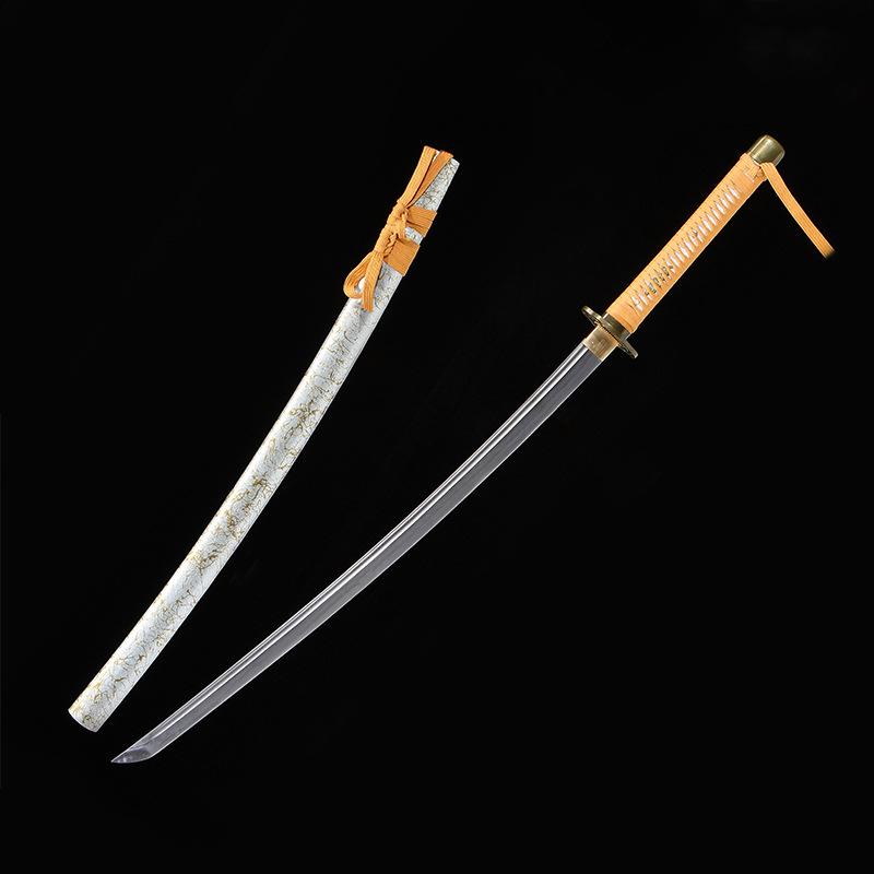 龙泉君魄刀剑蛇盘性能钢日式