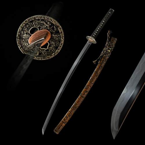 高端手工外贸日本刀一体长刀覆土