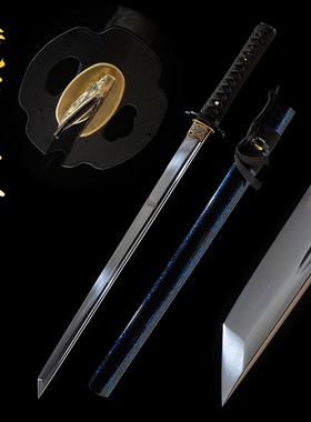 忍者直刀龙泉市锻打日本短刀胁差