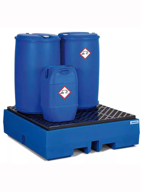 德国Denios聚乙烯盛漏托盘1桶PE加强型盛漏托盘162309可拆卸PE