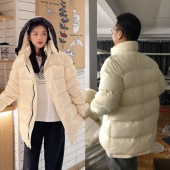 清仓特价 羽绒服中长款 款 反季 宽松加厚明星同款 男女情侣装 学生大码