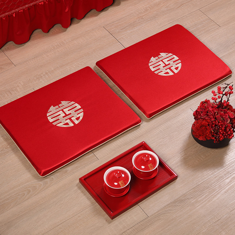 敬酒喜字屁垫红色婚礼婚庆喜字改口结婚敬茶跪垫椅垫陪嫁一对加厚,居家布艺,椅套/椅垫,淘宝优惠券,粉丝福利购,淘宝优惠卷